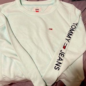 Light blueish green crew neck